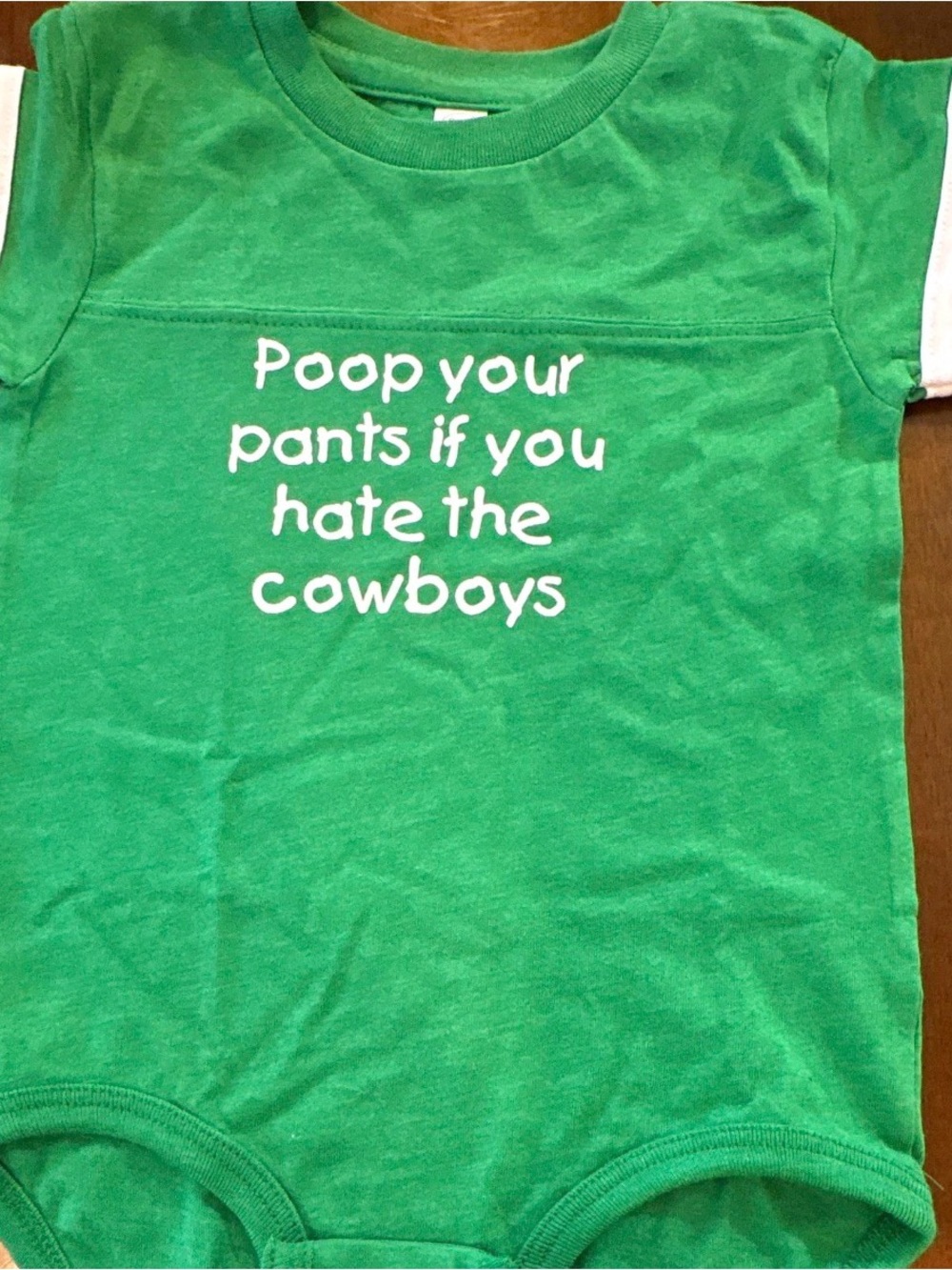 Philadelphia Eagles Green baby One Piece Poop Your Pants if You Hate the Cowboys